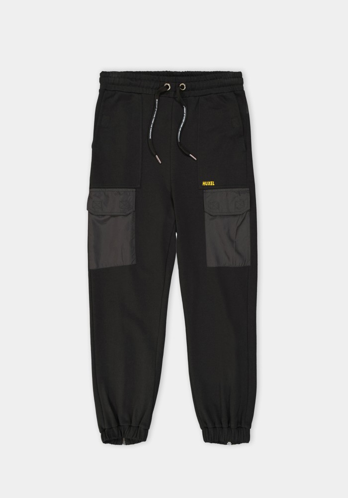 Glam Street Black Sweatpant With Front Pocket