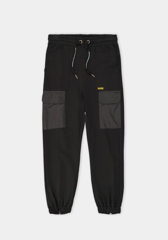 Glam Street Black Sweatpant With Front Pocket