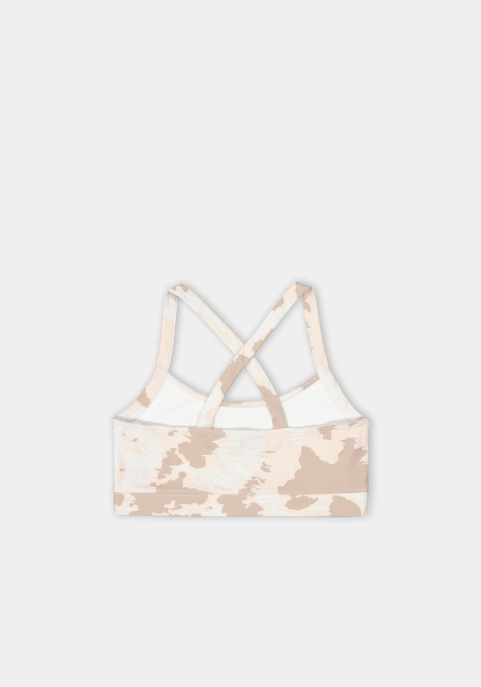 Natural Touch Brown Tie- Dyed Bra 